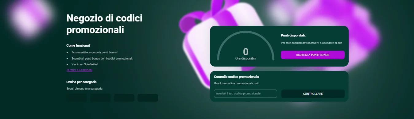 SpinBetter bonus code